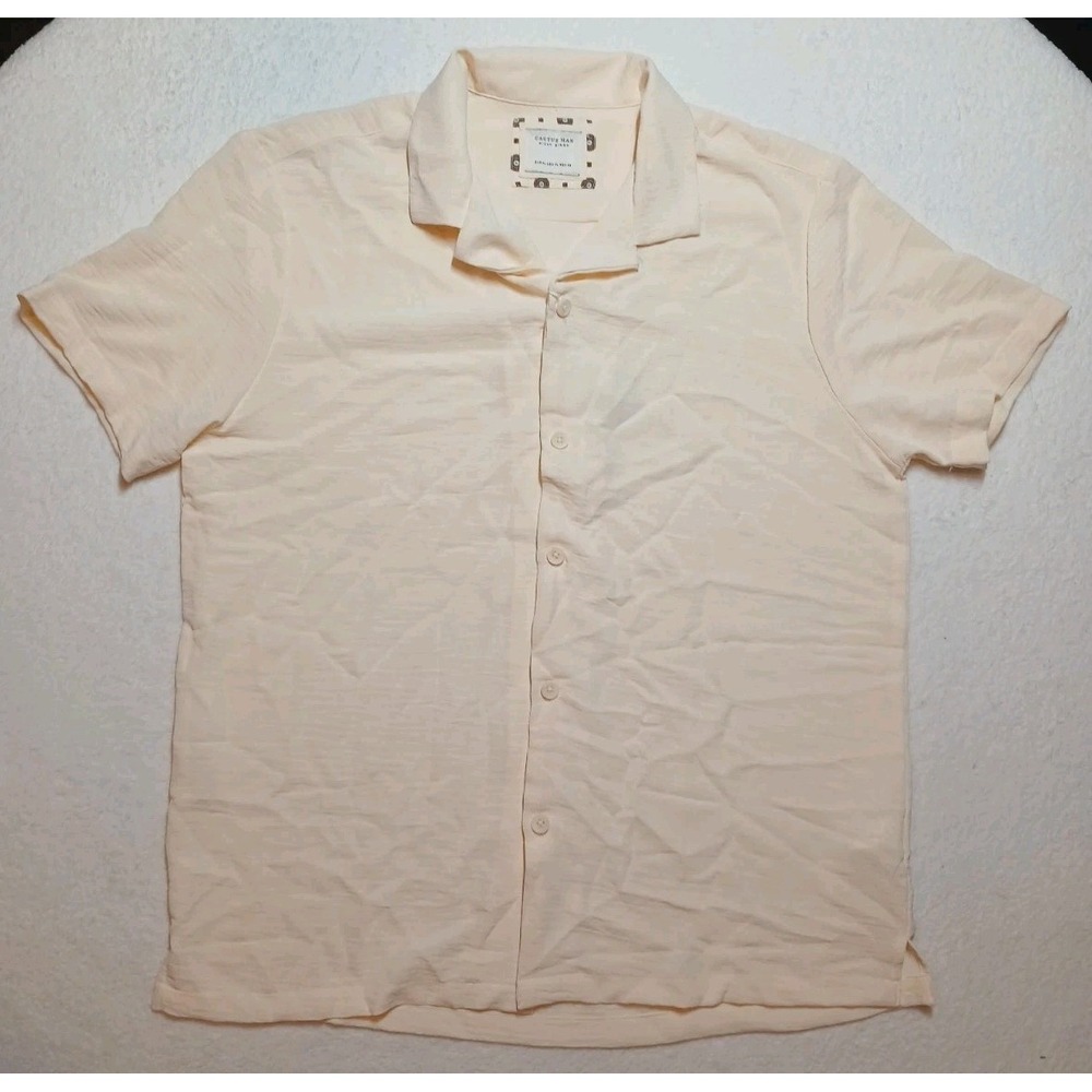 Cactus Man‎ Ricky Singh Mens XL Camp Collar Short Sleeve Button Front New NWT